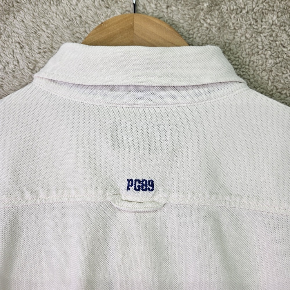Pearly Gates Golf Polo Shirt Womens Size 4 White Long Sleeve Stretch Japan - Picture 8 of 15